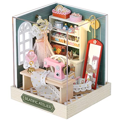 CUTEROOM DIY Miniature Dollhouse Furniture Wooden House-Beatific Atelier