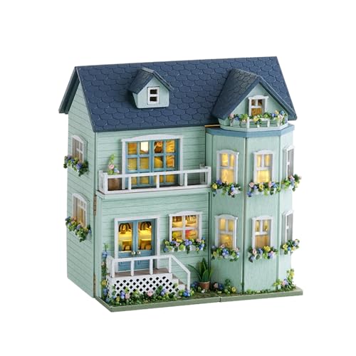 CUTEROOM DIY Miniature House Kit Wooden Craft Gift for Adult-Warm Manor
