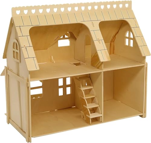 CUTEROOM 3D Puzzle House,Fantasy Villa Model Kit DIY Miniature Dollshouse